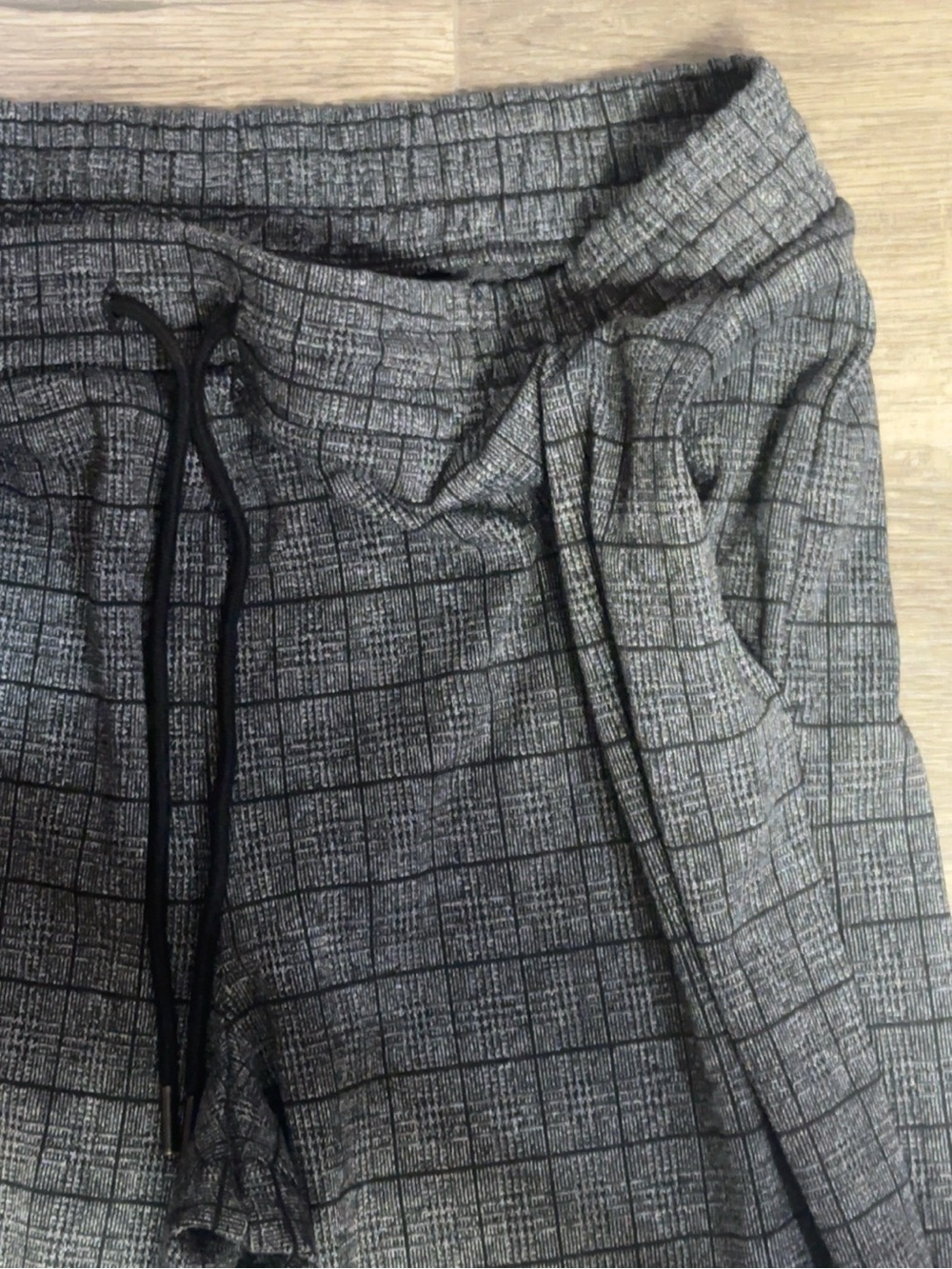 A New Day Gray Plaid Pull-On Ankle Pants Women’s Size L - Picture 7 of 8